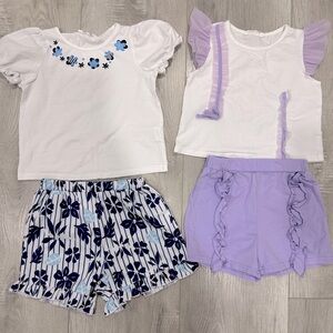 Cotton top & shorts set bundle